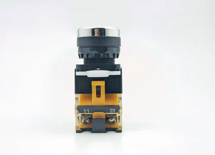 Push Button Green LA 38 | Self Locking | Dia 22 mm | 10 Amp | Imported