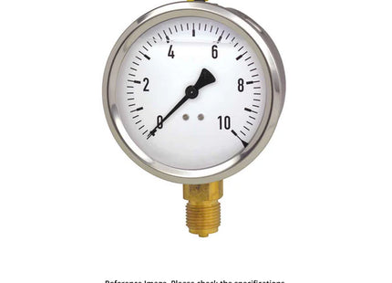 Pressure Gauge | Dia 100mm | Pressure Range 0-16 kg/cm2 | G Thread 1/4 inch | Baumer