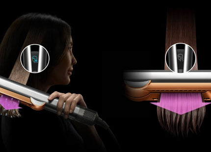 Dyson Airstrait™ straightener (Red velvet and gold)