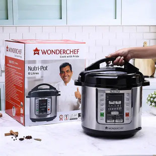 WONDERCHEF Nutri-Pot Electric Pressure Cooker  (6 L, Black & Silver)