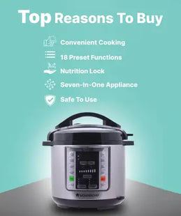 WONDERCHEF Nutri-Pot Electric Pressure Cooker  (6 L, Black & Silver)