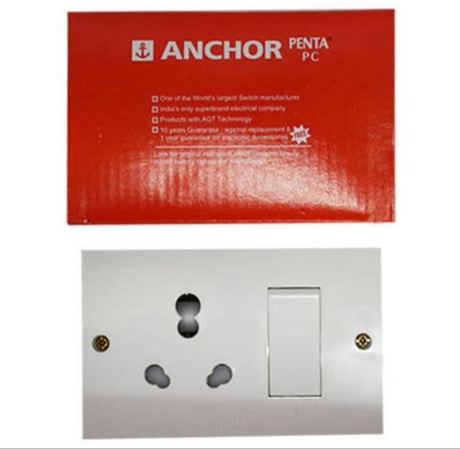 MODEL- COMBINED SWITCH SOCKET 16AMP ANCHOR