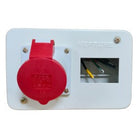 MODEL- 3 PHASE PHASE PLUG SOCKET COMBINED WITH METAL ENCLOUSER 3A 5PIN NEPTUNE IP44 AC BOX PRODUCT ID-3202MAKE SCHINIDER