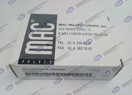MODEL- SOLENOID VALVE PART NO 35A-AA-DDBA-1BA, 12V , DC 5.4W MAKE MAC