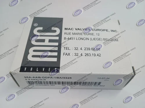 MODEL- SOLENOID VALVE PART NO 35A-AA-DDBA-1BA, 12V , DC 5.4W MAKE MAC