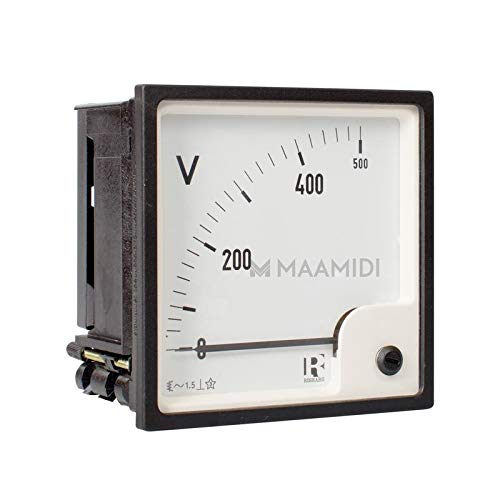 MODEL-  VOLTMETEER 0-500V SIZE 96MMX96MM CLASS 1.0 MAKE RISHAB