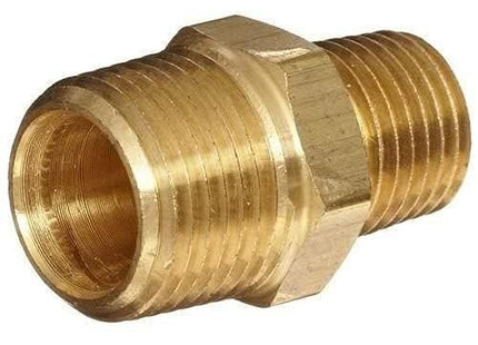 MODEL-ANTICLOCK WISE BRASS HEX NIPPLE 1/2X3/8