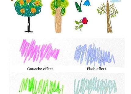 Qatalitic Set of 48 Neon Gel Pens consisting Fluorescent, Metallic, Glitter, and Pastel Colour pens for DIY Art & Crafts (Sketching, Drawing & Painting Purpose)