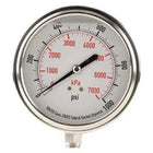 MODEL- PRESSURE GAUGE 0-1000 PSI 1/4 INCH