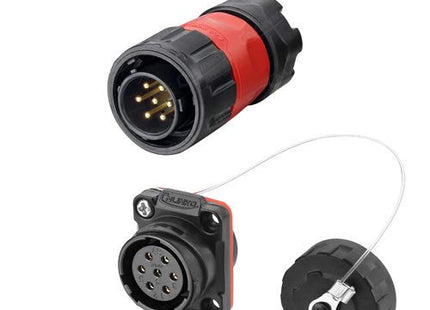 MODEL-PVC CONNECTOR 7 PIN FEMALE MAKE-AMPHENOL