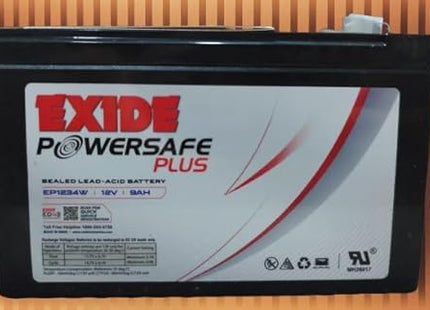 MODEL-BATTERY SEALED LEAD ACID MODEL NO-EP 1234W, MANUFACTURE  EXIDE