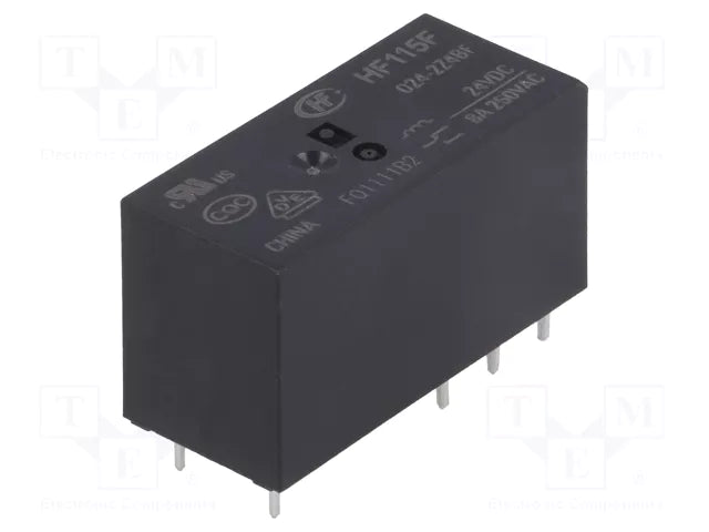 MODEL-  MINIATURE HIGH POWER RELAY HF115/024-2ZS4BF 24VDC 8A