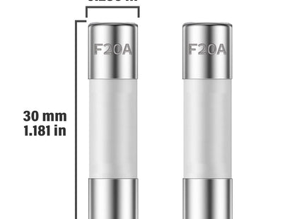 MODEL- FAST BLOW 6X30 CERAMIC TUBE FUSE 20 AMP