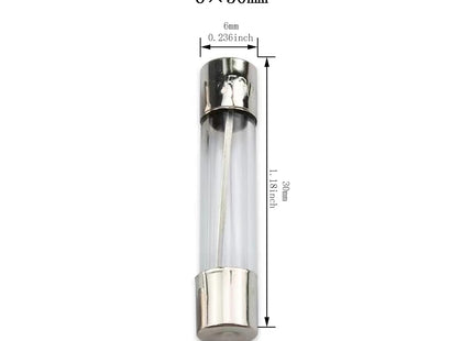 MODEL- FAST BLOW 6X30 GLASS TUBE FUSE 0.5 AMP