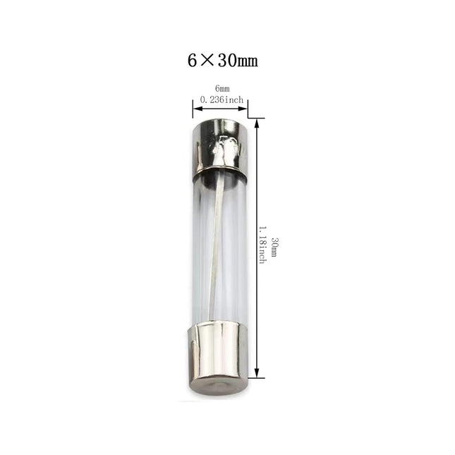 MODEL- FAST BLOW 6X30 GLASS TUBE FUSE 0.5 AMP