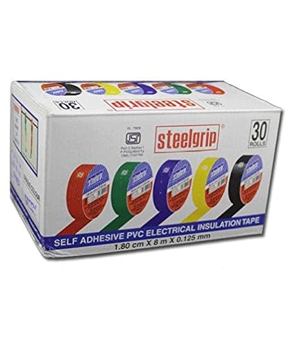 MODEL- TAPE ADHESIVE SELF PVC 1.8 CMX7MX0.125 MM  ELECTRICAL INSULATION STEEL GRIP