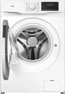 TCL 8.5 kg Digital Inverter Motor 1400 RPM Fully Automatic Front Load Washing Machine with In-built Heater White  (TWF85-P6S)