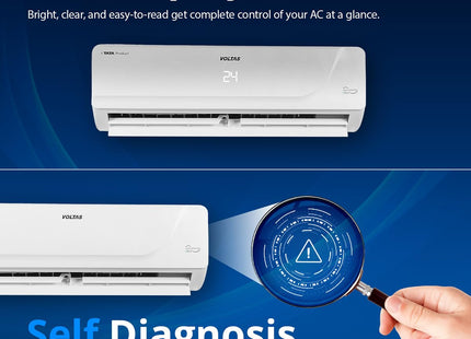 Voltas 1.5 Ton 3 Star Hot & Cold Inverter Split AC (Copper, Anti-dust Filter, SAC 183VH Vectra Platina, White)