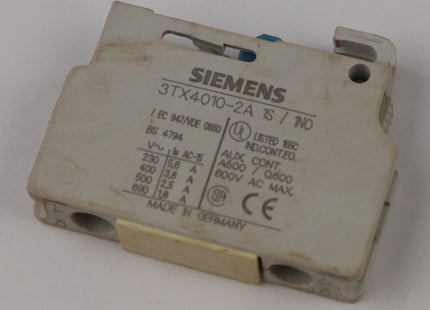 AUXILIRY CONTACT 3TX4 010-2A ( NO )