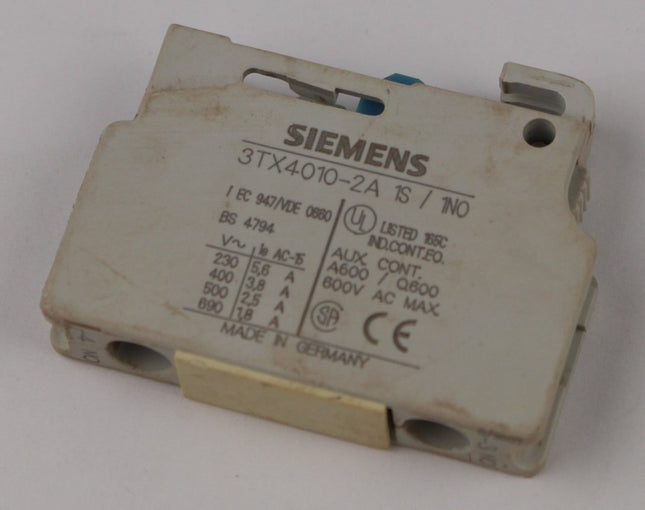 AUXILIRY CONTACT 3TX4 010-2A ( NO )