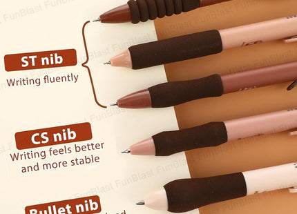 FunBlast Gel Pens for Writing, 5 Pcs Gel Pen with Comfortable and soft Grip for Smooth Writing, Kawaii Pens, Stationery for School & Office, Birthday Return Gift, Blue Ink