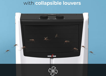 Kenstar CHILL HC 40 Personal Air Cooler for Home - Inverter Compatible, Honeycomb Cooling Pads, Collapsible Louvers, (40L, 170 Watts)