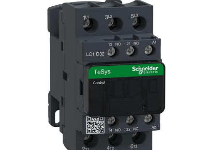 MODEL- SCHNEIDER MAKE 3POLE CONTACTOR 220VAC WITH 1NO+1NC BLOCK MODEL- 18ALCID-18