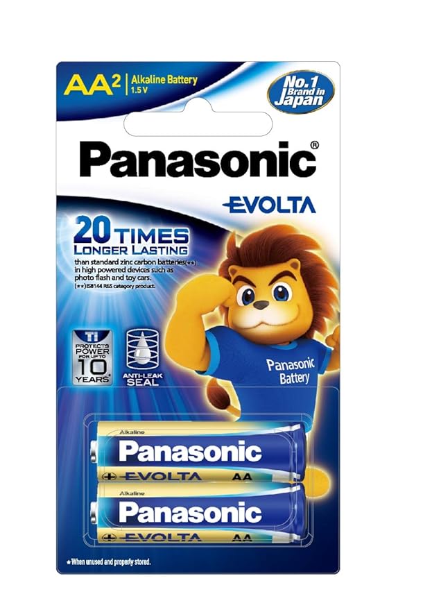 MODEL- 1.5V ALKALINE BATTERY PANASONIC EVOLTA AA SIZE LR6