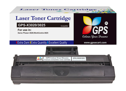 GPS Cartridge 3025 Black Phaser 3020 WorkCentre 3025 Toner Cartridges for Xerox 3020 WC3025 Laser Printer (1pack)