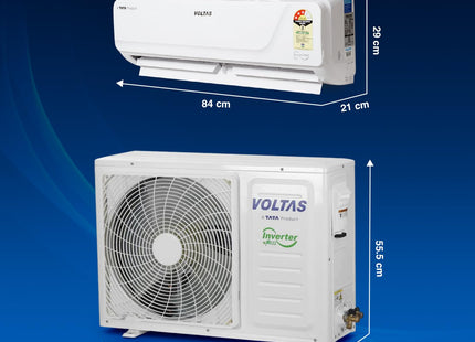 Voltas 1.5 Ton 3 Star Hot & Cold Inverter Split AC (Copper, Anti-dust Filter, SAC 183VH Vectra Platina, White)
