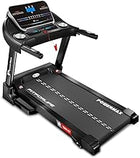 PowerMax Fitness TDM-97 (4HP Peak) Manual Incline Motorized Foldable Treadmill for Home use with 12 preset Workouts, Max Speed 12kmph, Aux, Speaker|Cardio Machine for Max User 110Kg, Heart Rate Sensor