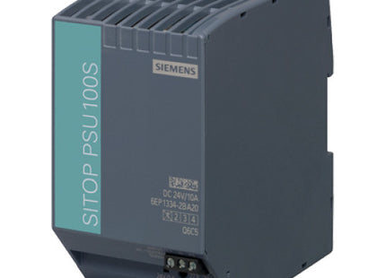 MODEL- PSU 100S, DC 24V/10 A 6EP 1334-2BA20 PSU 100S POWER SUPPLY OUTPUT 24VDC 10 AMP 6EPI334-2BA20 MAKE SIEMENS