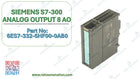MODEL-6ES7332-5HF00-0AB0 SIEMENS SIMATIC S7300 ANALOG OUTPUT CARD