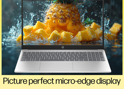 HP 15, AMD Ryzen 3 7320U Laptop (8GB LPDDR5, 512GB SSD) Anti-Glare, Micro-Edge, 15.6"/39.6cm,FHD, Win 11, Silver, 1.59kg, AMD Radeon Graphics, 1080p HD Camera, fc0154AU