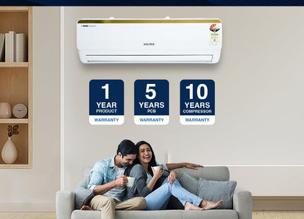 Voltas 1.5 Ton 5 Star Inverter Split AC (Copper, 5-in-1 Adjustable Mode, Anti-dust Filter, 185V Vertis Smart Elite Gold, White)