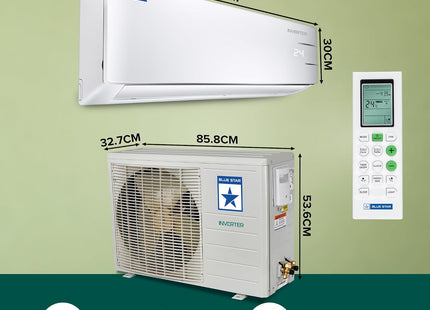 Blue Star 1.3 Ton 3 Star, 60 Months Warranty, Inverter Split AC (Copper,Convertible 5 in 1 Cooling, Auto Defrost, Multi Sensors, Dust Filters, Blue Fins, IC315YNU,White)