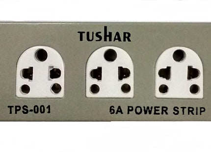 MODEL- TUSHAR POWER STRIP 4X1 IN METAL BODY GREY