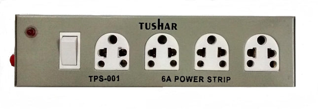MODEL- TUSHAR POWER STRIP 4X1 IN METAL BODY GREY