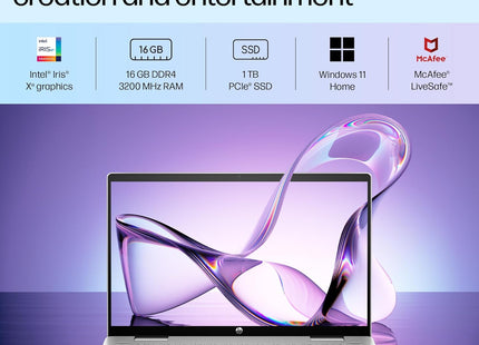 HP Pavilion x360, 13th Gen Intel Core i5-1335U, 14-inch (35.6 cm), FHD, Touchscreen, 16GB DDR4, 1TB SSD, FPR, 5 MP Camera, Backlit KB, Audio by B&O, Pen (Win 11, MSO 2021, Silver, 1.51 kg), ek1010TU