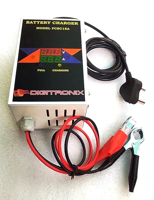 MODEL-BATTERY CHARGER 12V, 15A FULLY AUTOMATIC DIGITRONIX