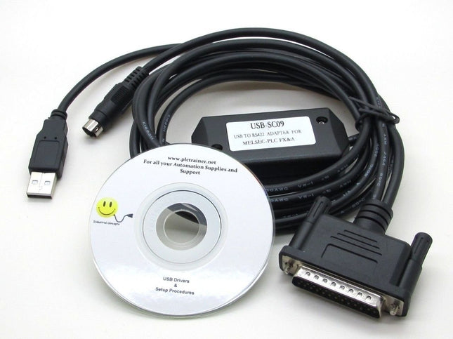 MODEL-SC09 ITSUBISHI PLC PROGRAMMING USB-SC09-FX