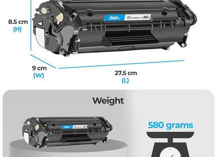 FOXIN FTC 88A/CC388A Black Laser Toner Cartridge Compatible for HP Laserjet Printer M1136, MFP, P1007, P1106, P1108, P1008, M1213nf, MFP, M126nw MFP, M1218nfs, M128fw MFP, M128fn , MFP, M226DW, M226DN
