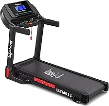 Lifelong FitPro Motorized Treadmill for Home (4HP Peak) | 3-Level Manual Incline | Rubberies Shock Absorption | Foldable Hydraulic | 12 Preset Workouts | 14km/hr | 100Kg | Bluetooth (LLTM033)