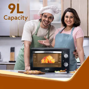 AGARO 9-Litre Oven Toaster Grill (OTG)  (33266, Black)#JustHere