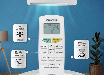 Daikin 0.8 Ton 3 Star, Fixed Speed Split AC (Copper, PM 2.5 Filter, 2022 Model, FTL28U, White)