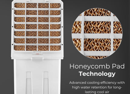 Indo 48 L Air Cooler for Room, High-Speed Air Cooler 2250 RPM, Energy-Efficient 120W, Honeycomb Cooling Pads, Inverter-Compatible, Large Water Tank with Water Level Indicator | 1-Year Warranty