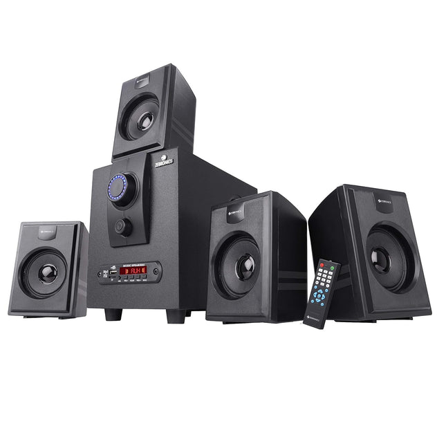 ZEBRONICS BT2717 55W 4.1 Multimedia Speaker with Bluetooth Supporting, USB, SD Card, AUX, Built-in FM and Remote Control
