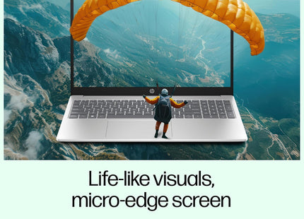 HP 15, 13th Gen Intel Core i7-1355U (16GB DDR4, 512GB SSD) Microsoft365* Office2024, Win11, 15.6inch(39.6cm) FHD Laptop, Intel Iris Xe, FHD Camera w/Privacy Shutter, Backlit, Silver, 1.59kg, fd0468tu