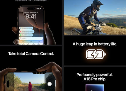 iPhone 16 Pro 128 GB: 5G Mobile Phone with Camera Control, 4K 120 fps Dolby Vision and a Huge Leap in Battery Life. Works with AirPods; White Titanium