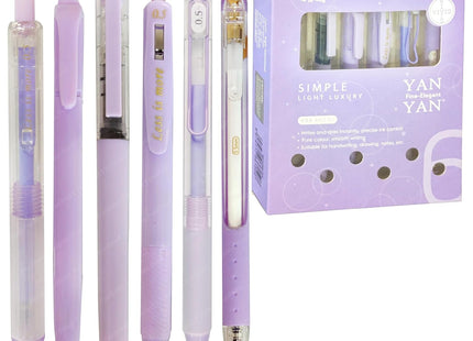 FunBlast Gel Pens for Writing, 5 Pcs Gel Pen with Comfortable and soft Grip for Smooth Writing, Kawaii Pens, Stationery for School & Office, Birthday Return Gift, Blue Ink